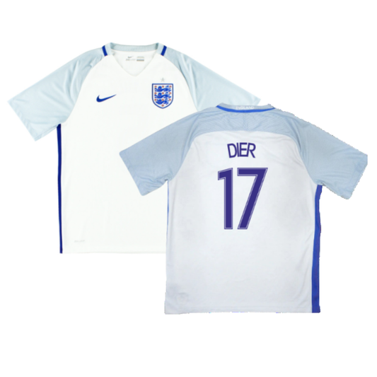 England 2016-17 Home Shirt (S) (Good) (Dier 17)_0