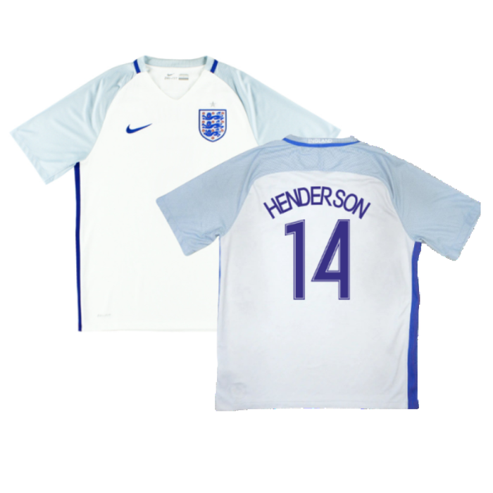 England 2016-17 Home Shirt (M) (Good) (Henderson 14)