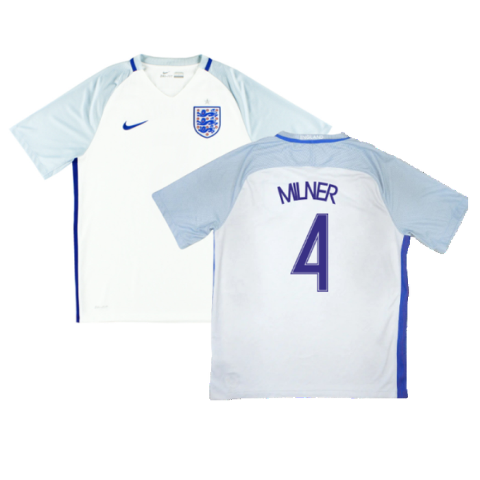 England 2016-17 Home Shirt (XL) (Excellent) (Milner 4)