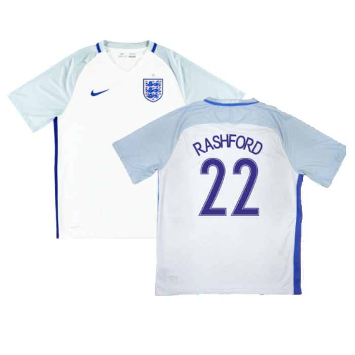 England 2016-17 Home Shirt (M) (Excellent) (Rashford 22)