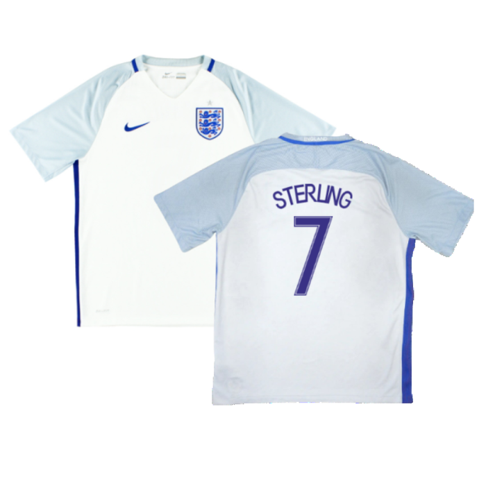 England 2016-17 Home Shirt (M) (Very Good) (Sterling 7)