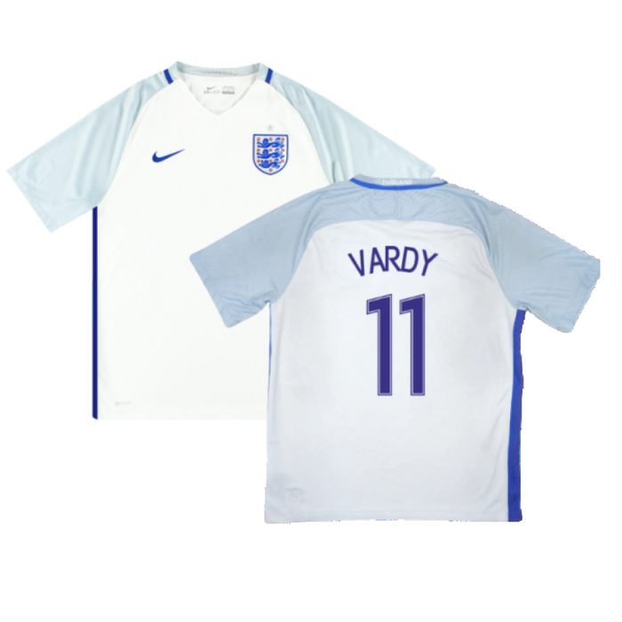 England 2016-18 Home (L) Barkley #19 (Excellent) (Vardy 11)