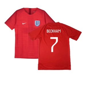 England 2018-19 Away Shirt (XL BOYS) (Excellent) (Beckham 7)_0