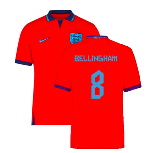 England 2022-2023 Away Shirt (XLB) (BELLINGHAM 8) (Excellent)_0