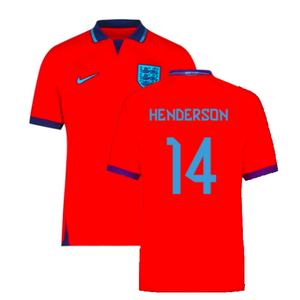 England 2022-2023 Away Shirt (XLB) (HENDERSON 14) (Excellent)_0