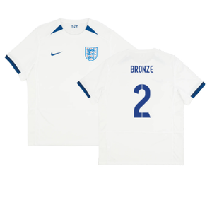 England 2023-24 Womens World Cup Home Shirt (S) (BRONZE 2) (Excellent)_0