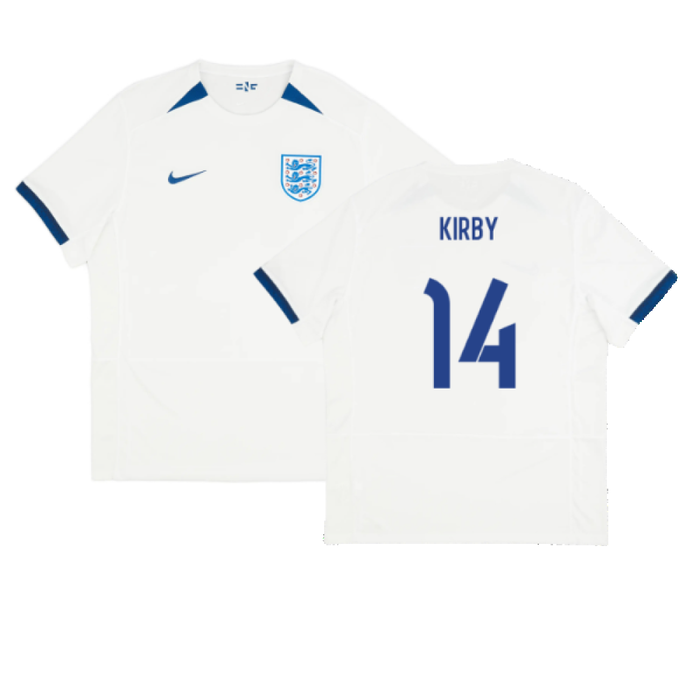 England 2023-24 Womens World Cup Home Shirt (S) (KIRBY 14) (Excellent)