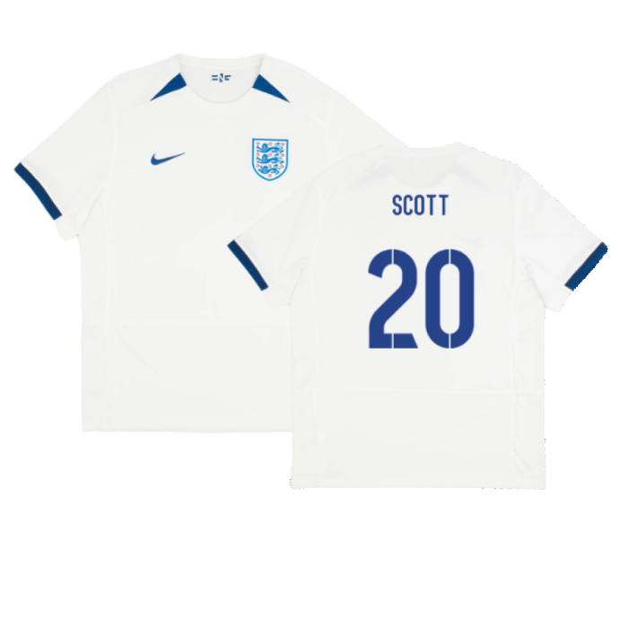 England 2023-24 Womens World Cup Home Shirt (S) (SCOTT 20) (Excellent)