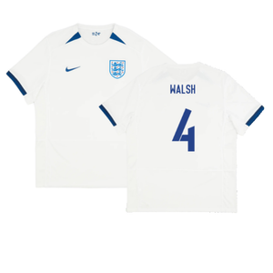 England 2023-24 Womens World Cup Home Shirt (S) (WALSH 4) (Excellent)_0