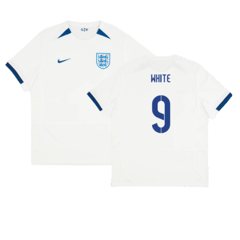 England 2023-24 Womens World Cup Home Shirt (S) (WHITE 9) (Excellent)_0