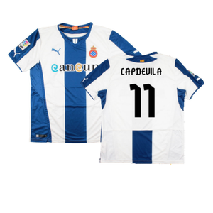 Espanyol 2013-14 Home Shirt (L) (Excellent) (Capdevila 11)_0