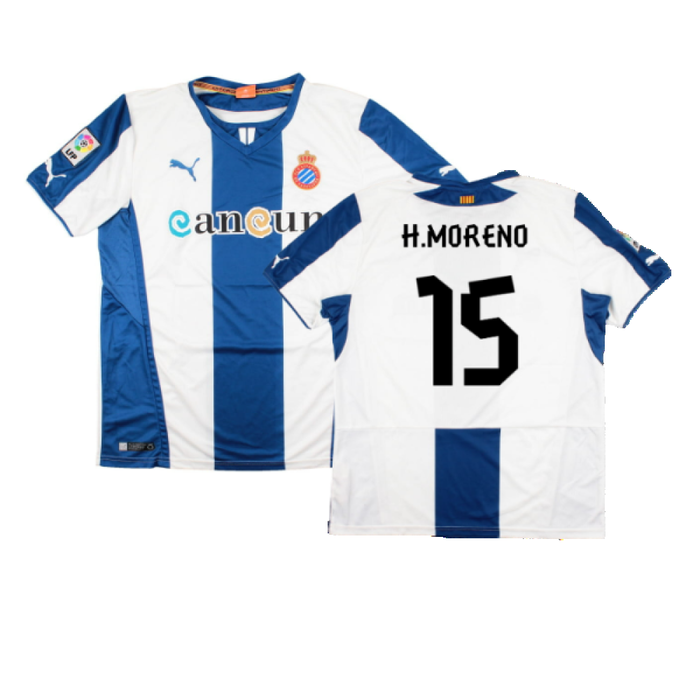 Espanyol 2013-14 Home Shirt (L) (Excellent) (H.Moreno 15)