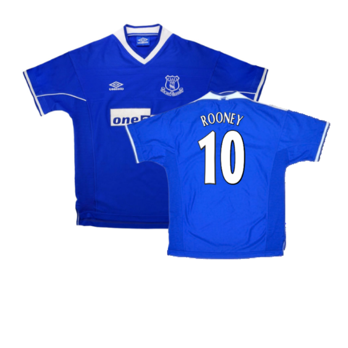 Everton 1999-00 Home Shirt (XL) (Excellent) (ROONEY 10)