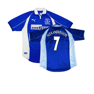 Everton 2000-01 Home Shirt (S) (Excellent) (Alexandersson 7)_0