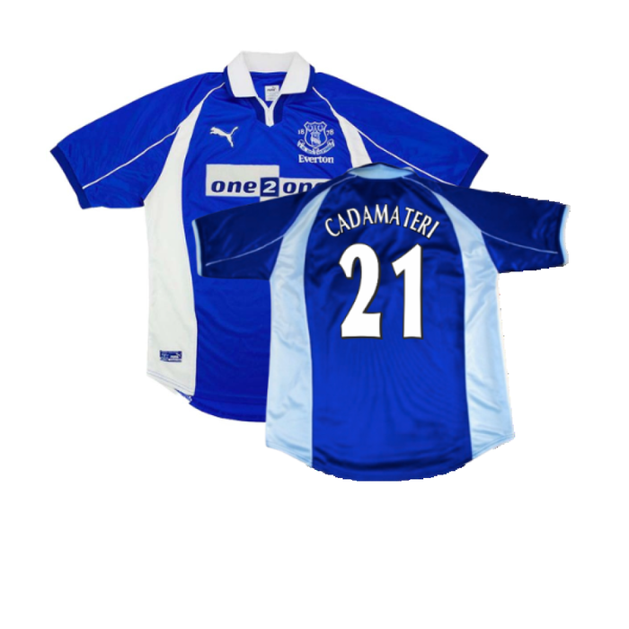 Everton 2000-01 Home Shirt (S) (Excellent) (Cadamateri 21)