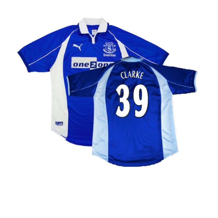 Everton 2000-01 Home Shirt (S) (Excellent) (Clarke 39)