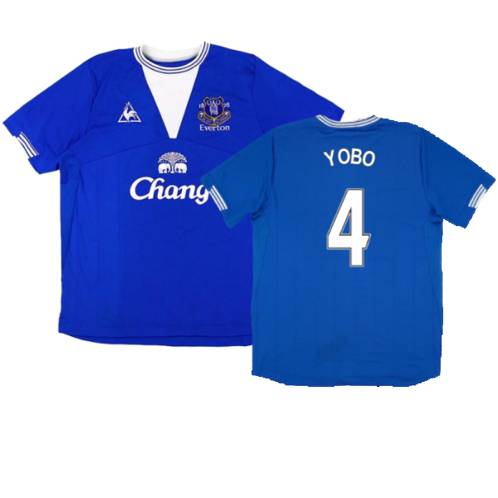 Everton 2009-10 Home Shirt (XL) (Good) (Yobo 4)_0