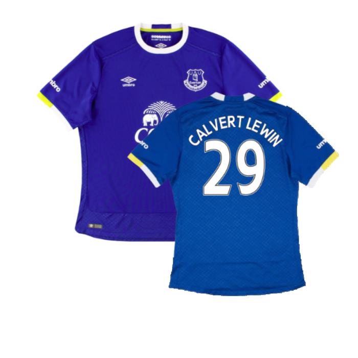 Everton 2016-17 Home Shirt (2XL) (Mint) (CALVERT LEWIN 29)