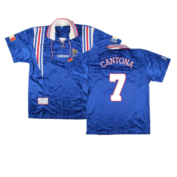 France 1996-98 Home Shirt (M) (Excellent) (CANTONA 7)