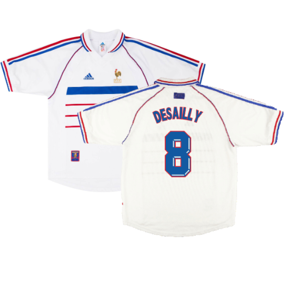 France 1998-2000 Away Shirt (M) (Very Good) (Desailly 8)_0