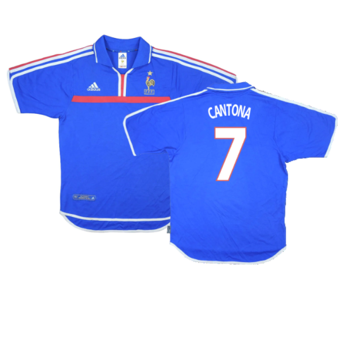 France 2000-02 Home Shirt (Excellent) (CANTONA 7)