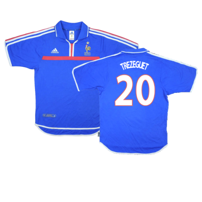 France 2000-02 Home Shirt (XXL) (Very Good) (Trezeguet 20)