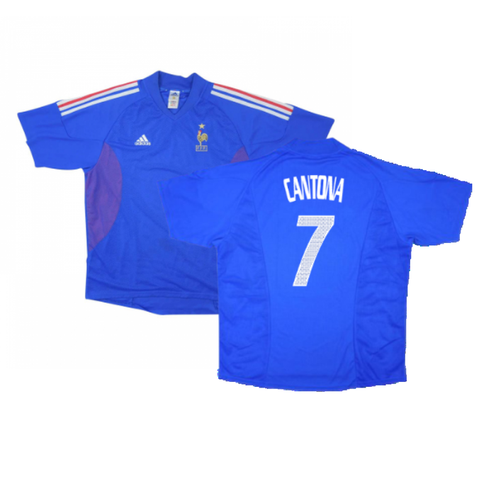 France 2002-04 Home Shirt (L) (Mint) (CANTONA 7)