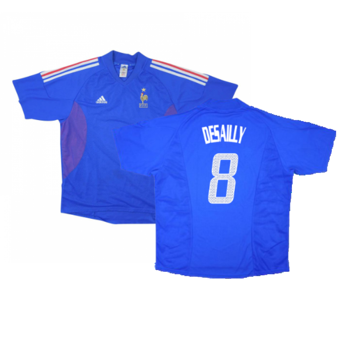 France 2002-04 Home Shirt (M) (Very Good) (Desailly 8)