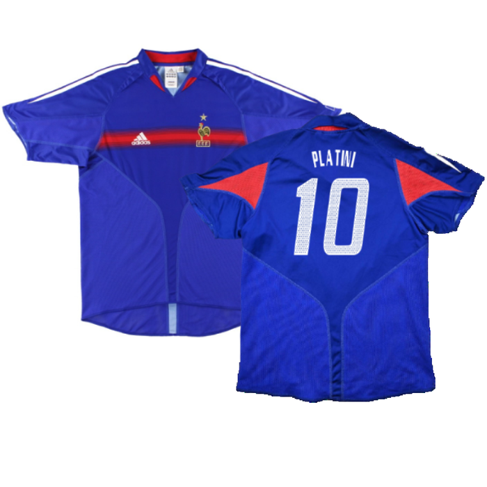 France 2004-06 Home Shirt (S) (Excellent) (PLATINI 10)