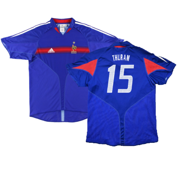 France 2004-06 Home Shirt (L) (Mint) (Thuram 15)