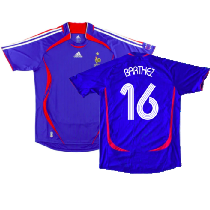 France 2006-07 Home Football Shirt (Very Good) (Barthez 16)