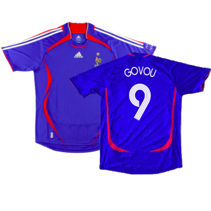 France 2006-07 Home Football Shirt (Very Good) (Govou 9)