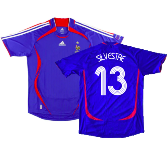 France 2006-08 Home Shirt (L) (Good) (Silvestre 13)