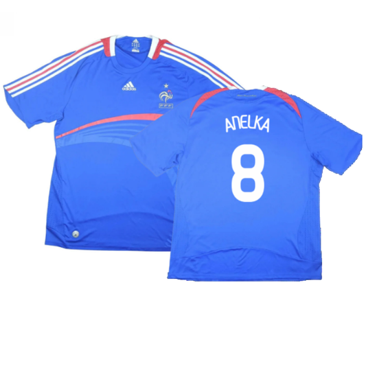 France 2007-08 Home Shirt (M) (Excellent) (Anelka 8)_0