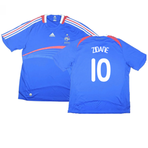 France 2007-08 Home Shirt (M) (Excellent) (Zidane 10)_0