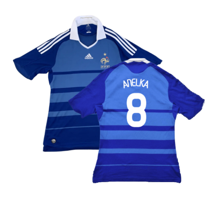 France 2008-09 Home Shirt (Excellent) (Anelka 8)