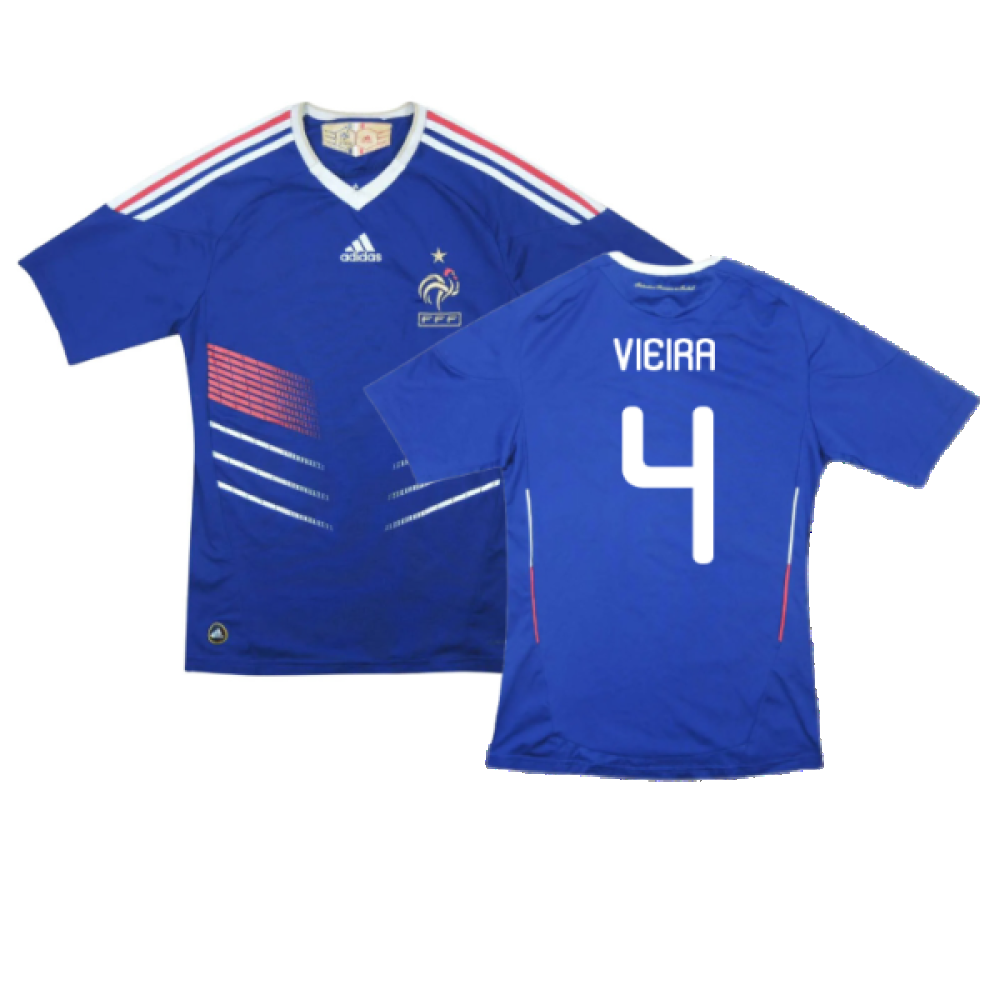 France 2009-10 Home Shirt (S) (Vieira 4) (Excellent)_0