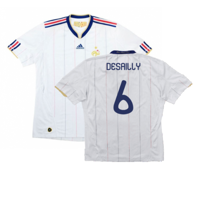 France 2010-11 Away Shirt (M) (Excellent) (DESAILLY 6)