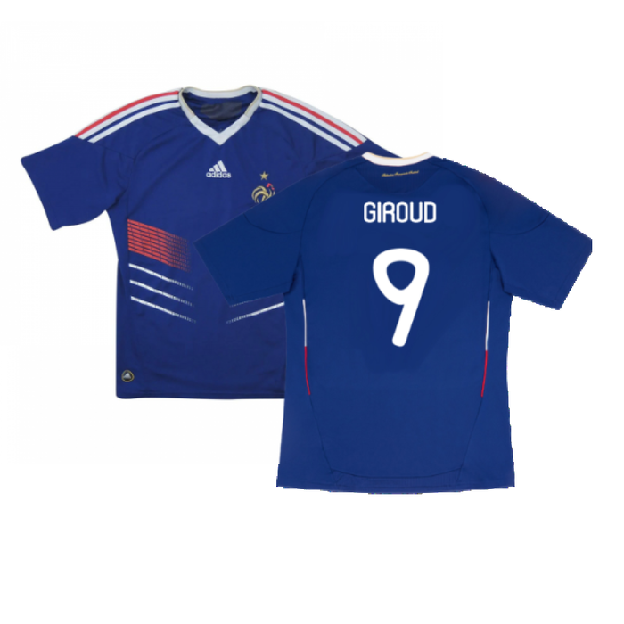 France 2010-11 Home Shirt (L) (Good) (GIROUD 9)