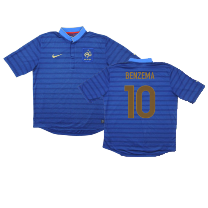 France 2012-13 Home Shirt (XL) (Excellent) (Benzema 10)