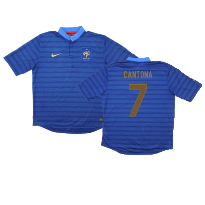 France 2012-13 Home Shirt (M) (Very Good) (CANTONA 7)