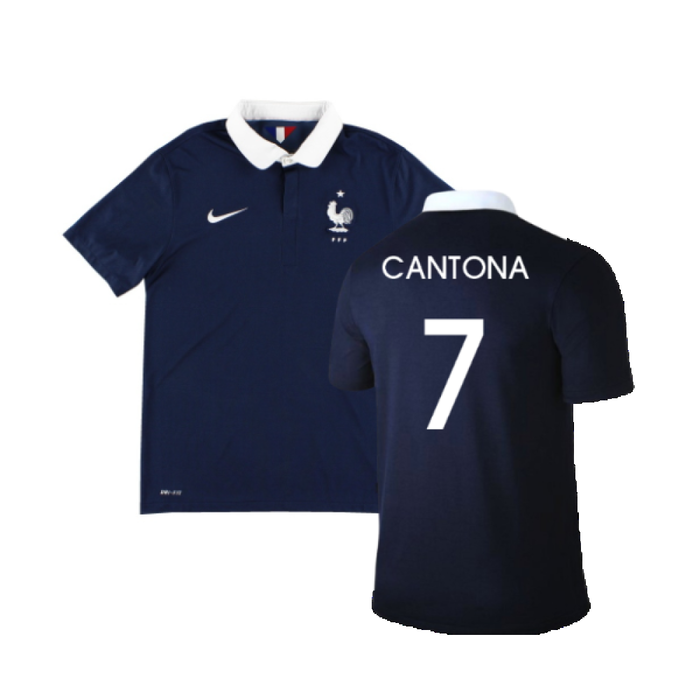 France 2014-15 Home Shirt (XL) (Excellent) (CANTONA 7)