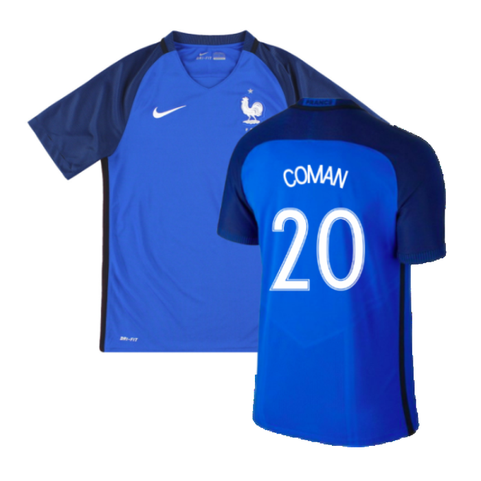 France 2016-17 Home Shirt (Good) (Coman 20)