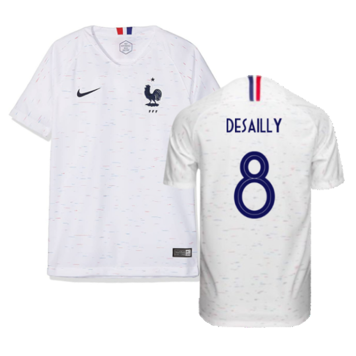 France 2018-19 Away Shirt (XL) (Good) (Desailly 8)