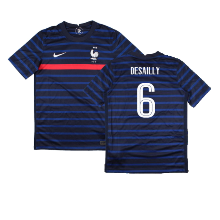 France 2020-21 Home Shirt (Mint) (Desailly 6)