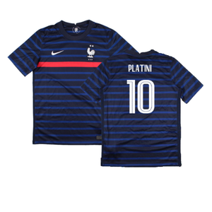 France 2020-21 Home Shirt (Mint) (Platini 10)_0