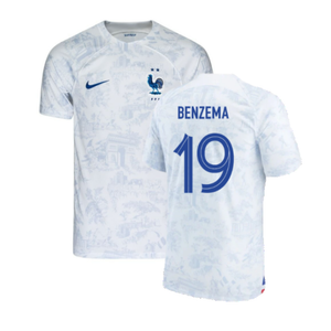 France 2022-23 Away Shirt (Mbappe #10) (Womens M) (Good) (BENZEMA 19)_0