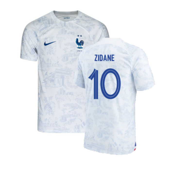 France 2022-23 Away Shirt (Mbappe #10) (Womens M) (Good) (ZIDANE 10)