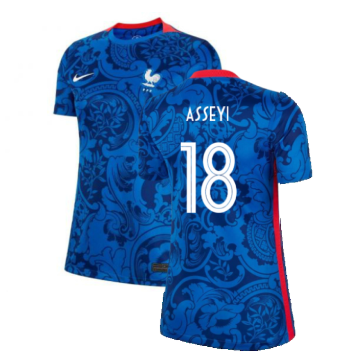 France 2022-23 Womens World Cup Home Shirt (Womens M) (Asseyi 18) (Excellent)