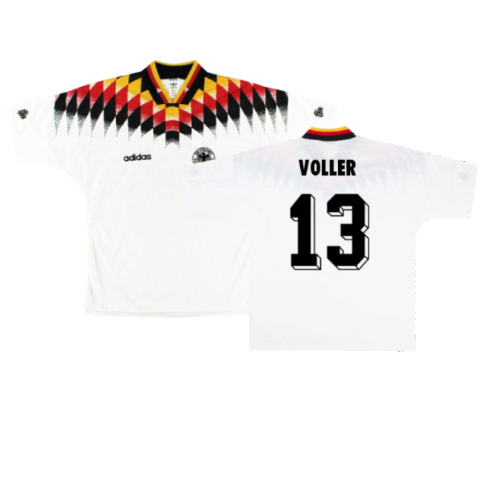 Germany 1994-96 Home Shirt (XL) (Good) (VOLLER 13)